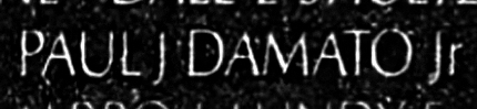 D'Amato Jr's name inscribed on the Wall